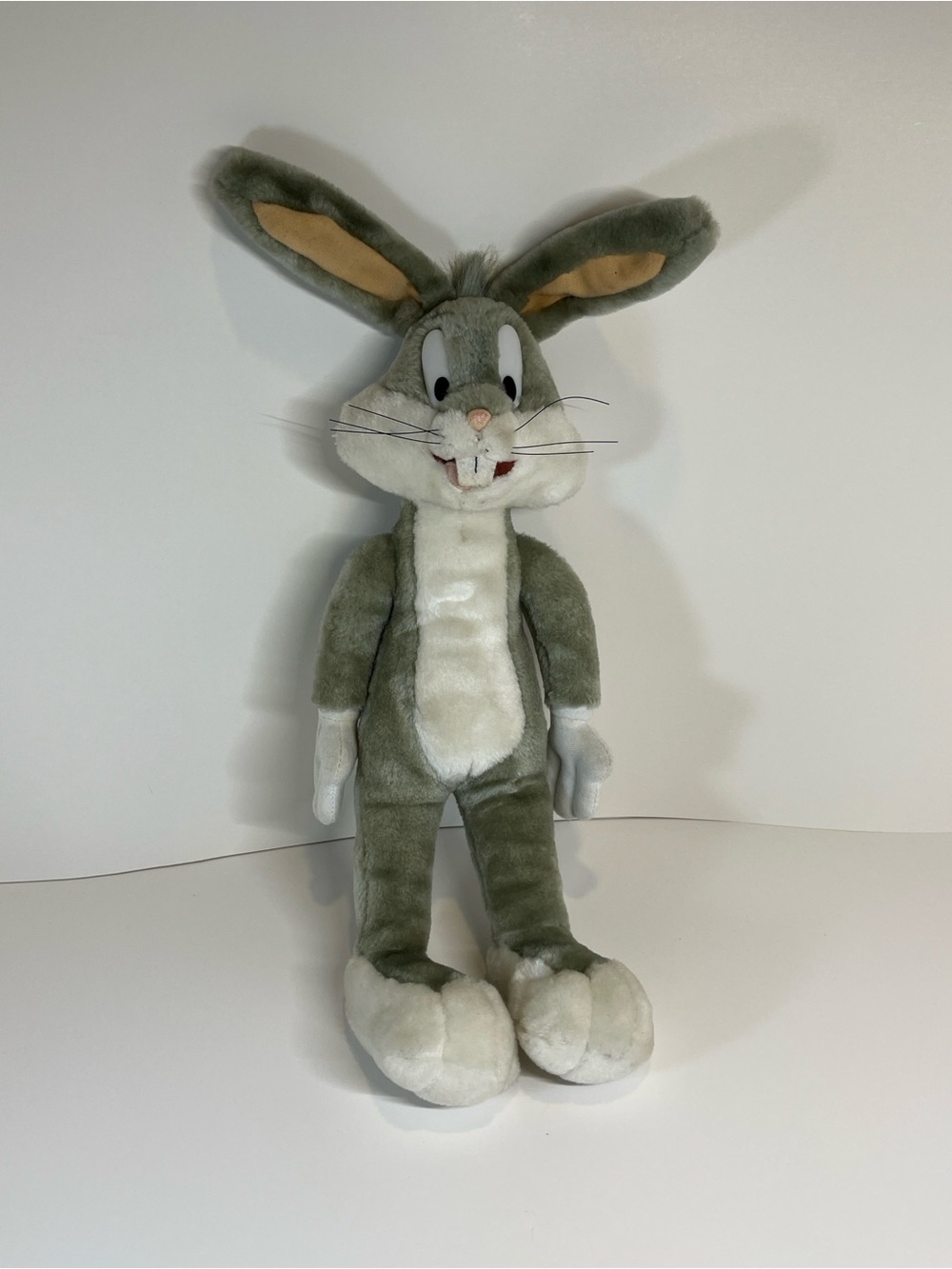 Vintage Bugs Bunny Loony Tunes Plush Stuffed Animal Toy 19" 90s Warner Bros.